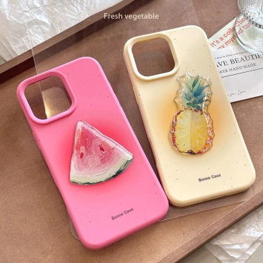 Vỏ điện thoại mềm iPhone 17 Pro Max 16 15 14 13 11 Ins Style Mùa hè Trái cây 3D - Giá ưu đãi 66 452₫ 6