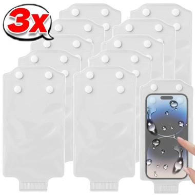 Vỏ điện thoại trong suốt chống nước, túi đựng chạm màn hình, bảo vệ mưa 22.999₫