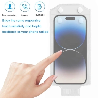 Vỏ điện thoại trong suốt chống nước, túi đựng chạm màn hình, bảo vệ mưa 22.999₫