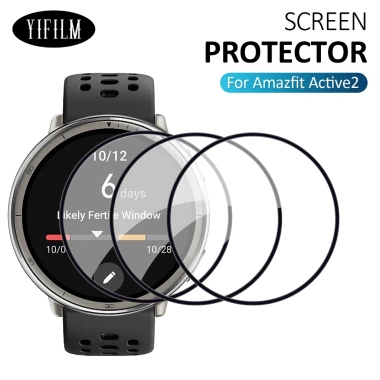 Vỏ đồng hồ bảo vệ màn hình cong 1/3/5 cho Amazfit Active 2 phim bảo vệ, giảm giá 40.272₫ 2