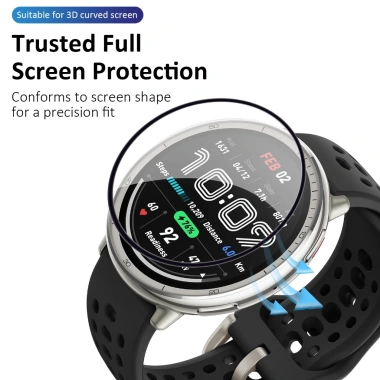 Vỏ đồng hồ bảo vệ màn hình cong 1/3/5 cho Amazfit Active 2 phim bảo vệ, giảm giá 40.272₫ 8