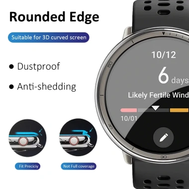 Vỏ đồng hồ bảo vệ màn hình cong 1/3/5 cho Amazfit Active 2 phim bảo vệ, giảm giá 40.272₫ 9