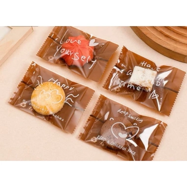 Vỏ đựng bánh 100 túi 5.5x8.5cm B5 - Cookie, bông tuyết, trà - Giá 35.000₫