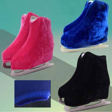 Vỏ giày trượt băng NLINNI Nhung Flannelette, chống bẩn, chống mài, nhiều màu, Ice Skate Protector 7