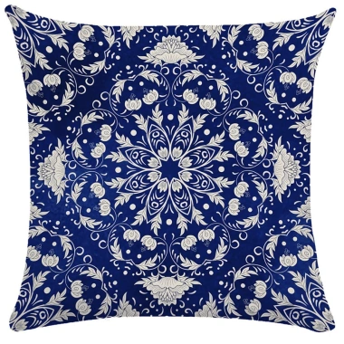 Vỏ gối 40×40 hình học xanh hai mặt cotton – Trang trí sofa, nhà cửa, giảm giá 43.439₫ 2