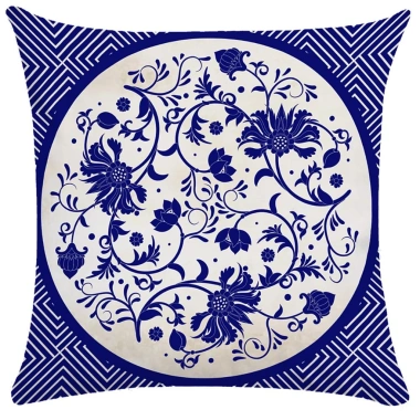 Vỏ gối 40×40 hình học xanh hai mặt cotton – Trang trí sofa, nhà cửa, giảm giá 43.439₫ 6