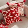 Vỏ gối 45x45cm Đỏ Lễ hội - Đệm đầu giường, Gối sofa mềm, Trang trí đám cưới, 304.665 VNĐ 6