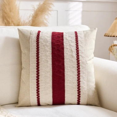 Vỏ gối 45x45cm mùa xuân đỏ - Vải lanh Cotton, tựa lưng, đệm đầu, trang trí lễ hội 6 Vỏ gối 45x45cm mùa xuân đỏ - Vải lanh Cotton, tựa lưng, đệm đầu, trang trí lễ hội 6