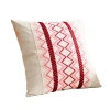 Vỏ gối 45x45cm mùa xuân đỏ - Vải lanh Cotton, tựa lưng, đệm đầu, trang trí lễ hội 7