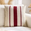 Vỏ gối 45x45cm mùa xuân đỏ - Vải lanh Cotton, tựa lưng, đệm đầu, trang trí lễ hội 8