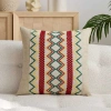 Vỏ gối 45x45cm mùa xuân đỏ - Vải lanh Cotton, tựa lưng, đệm đầu, trang trí lễ hội 10