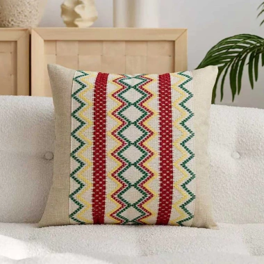 Vỏ gối 45x45cm mùa xuân đỏ - Vải lanh Cotton, tựa lưng, đệm đầu, trang trí lễ hội