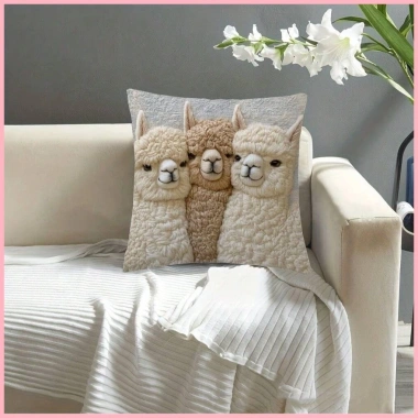 Vỏ Gối Alpaca Mềm Ngắn Sang Trọng - Đệm Sofa & Đầu Ô Tô, Giá Giảm 63.720₫