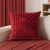 Vỏ gối buộc màu hồng 60x60 45x45 40x40 - Sofa trang trí nhà may mắn, giảm giá 17% chỉ 43.439 VNĐ 8