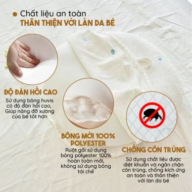 Vỏ gối chống trào ngược Airmesh Rototo Bebe cho bé 0-12 tháng – Giá chỉ 931.000đ 5