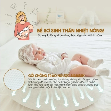 Vỏ gối chống trào ngược Airmesh Rototo Bebe cho bé 0-12 tháng – Giá chỉ 931.000đ 7