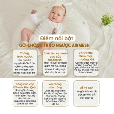 Vỏ gối chống trào ngược Airmesh Rototo Bebe cho bé 0-12 tháng – Giá chỉ 931.000đ 8