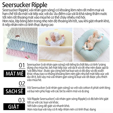 Vỏ gối chống trào ngược ALADDINVINA cho bé 0‑12 tháng - Thoáng mát, dễ giặt - 490.000 VND 5