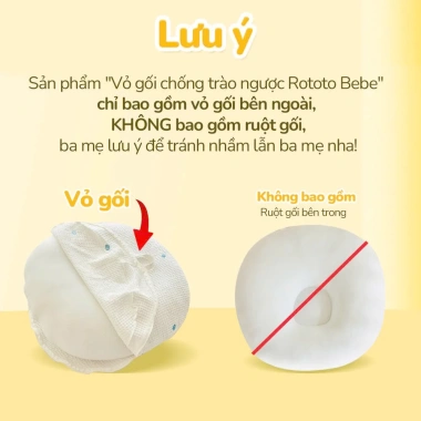 Vỏ gối chống trào ngược Ripple Rototo Bebe gợn sóng ALADDINVINA - Giá 560.500₫ 2