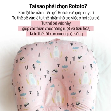 Vỏ gối chống trào ngược Ripple Rototo Bebe gợn sóng ALADDINVINA - Giá 560.500₫ 7