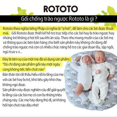 Vỏ gối chống trào ngược Ripple Rototo Bebe gợn sóng ALADDINVINA - Giá 560.500₫ 8