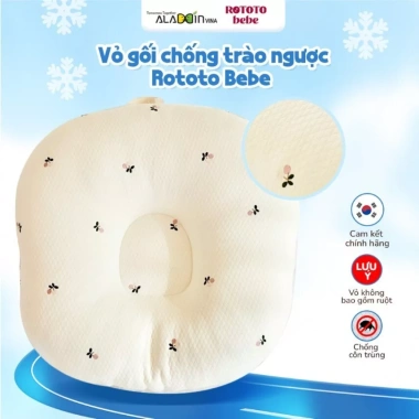 Vỏ gối chống trào ngược ruột chữ C Cotton Lụa RototoBebe - Giá chỉ 850.000 VNĐ Vỏ gối chống trào ngược ruột chữ C Cotton Lụa RototoBebe - Giá chỉ 850.000 VNĐ