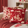 Vỏ gối chúc phúc năm mới kích thước 65-40 cm - Sofa trang trí giảm 22% chỉ 43.439 VND