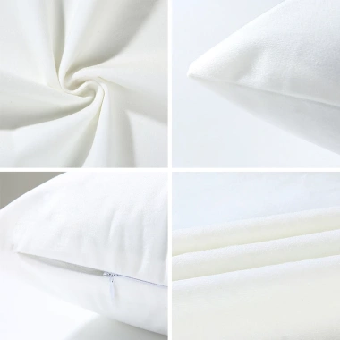 Vỏ gối cotton 45x45 cm màu đỏ - Trang trí sofa lễ hội, mềm mại, giá chỉ 43.439₫ 4
