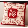 Vỏ gối cotton 45x45 cm màu đỏ - Trang trí sofa lễ hội, mềm mại, giá chỉ 43.439₫ 9