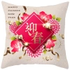 Vỏ gối cotton chúc phúc 70x70-60x60-45x45-40x40 sofa trang trí năm mới giá ưu đãi 41.227 VND 2