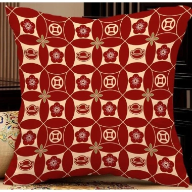 Vỏ gối Cotton CNY 60x60, 45x45, 40x40 - Trang trí sofa năm mới, giá ưu đãi 43.439₫