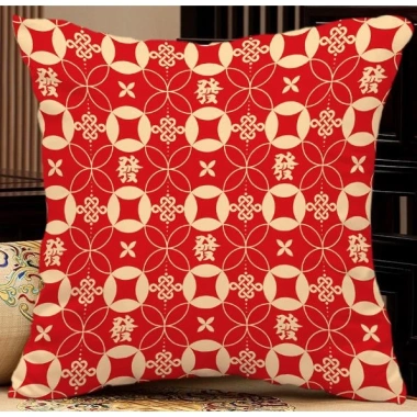 Vỏ gối Cotton CNY 60x60, 45x45, 40x40 - Trang trí sofa năm mới, giá ưu đãi 43.439₫