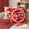 Vỏ gối cotton CNY màu đỏ 60×60 cm - Trang trí sofa, nhà cửa, giảm giá 43.439₫