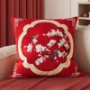 Vỏ gối cotton CNY màu đỏ 60×60 cm - Trang trí sofa, nhà cửa, giảm giá 43.439₫ 4