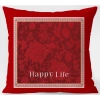 Vỏ gối cotton Happy Life 65×65 – Trang trí sofa nhà năm mới, giá ưu đãi 43.439₫ 2