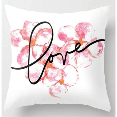 Vỏ gối cotton hoa hồng hai mặt 40×40 - Trang trí nghệ thuật sofa, nhà, văn phòng, giường ngủ - Giá ưu đãi 43.439 VND