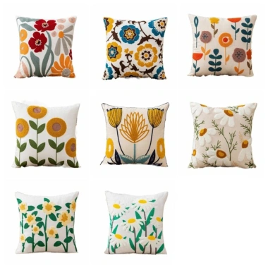 Vỏ Gối Cotton Họa Tiết Hoa Sang Trọng Trang Trí Sofa và Giường Giá Ưu Đãi 131k 3 Vỏ Gối Cotton Họa Tiết Hoa Sang Trọng Trang Trí Sofa và Giường Giá Ưu Đãi 131k 3