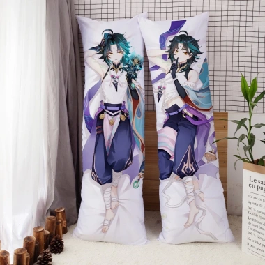 Vỏ Gối Dakimakura In Hình Nhân Vật XIAO - Giá Ưu Đãi 266k, Chất Lụa Mềm Mại