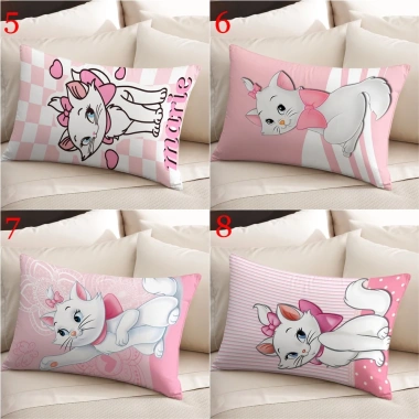 Vỏ Gối Disney Hình Chữ Nhật In Mèo Marie Một Mặt - Trang Trí Phòng Khách, Sofa, Xe Hơi, Quà Tặng Bé 4