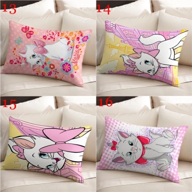 Vỏ Gối Disney Hình Chữ Nhật In Mèo Marie Một Mặt - Trang Trí Phòng Khách, Sofa, Xe Hơi, Quà Tặng Bé 6