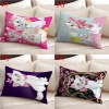 Vỏ Gối Disney Hình Chữ Nhật In Mèo Marie Một Mặt - Trang Trí Phòng Khách, Sofa, Xe Hơi, Quà Tặng Bé 7