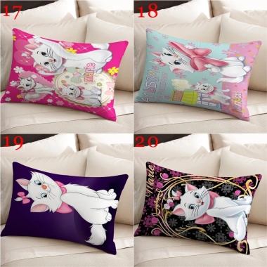 Vỏ Gối Disney Hình Chữ Nhật In Mèo Marie Một Mặt - Trang Trí Phòng Khách, Sofa, Xe Hơi, Quà Tặng Bé 7