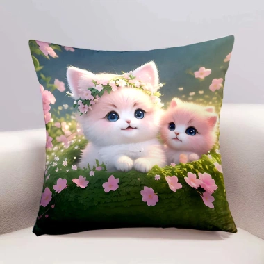 Vỏ Gối Động Vật Mèo Con 2.025: Sofa Xe Hoạt Hình, Họa Tiết Chó Dễ Thương, Giá Ưu Đãi 45.401₫ 6