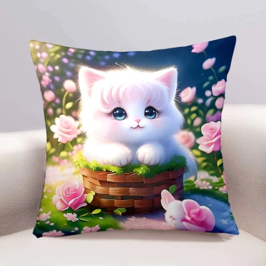 Vỏ Gối Động Vật Mèo Con 2.025: Sofa Xe Hoạt Hình, Họa Tiết Chó Dễ Thương, Giá Ưu Đãi 45.401₫ 7