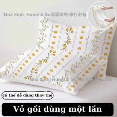 Vỏ Gối Dùng Một Lần Đóng Gói Riêng Co Giãn 360° Mềm - Công Tác Du Lịch Khách Sạn 6 Vỏ Gối Dùng Một Lần Đóng Gói Riêng Co Giãn 360° Mềm - Công Tác Du Lịch Khách Sạn 6