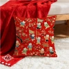 Vỏ gối Fuwa màu đỏ cotton 60x60, 45x45, 40x40 - Trang trí sofa CNY giá ưu đãi 43.439 VND 4