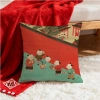 Vỏ gối Fuwa màu đỏ cotton 60x60, 45x45, 40x40 - Trang trí sofa CNY giá ưu đãi 43.439 VND 6