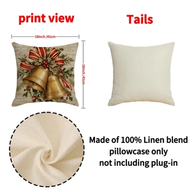 Vỏ gối hai mặt ruy băng hồng 40x40,45x45 - Giường sofa vải lanh, giá 46.982đ 5