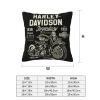 Vỏ gối Harley Davidson hoạt hình dễ thương, dây kéo - Trang trí sofa, phòng khách 2
