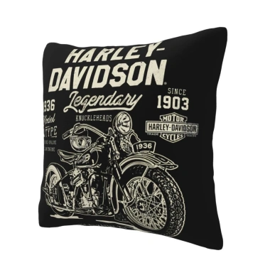 Vỏ gối Harley Davidson hoạt hình dễ thương, dây kéo - Trang trí sofa, phòng khách 4 Vỏ gối Harley Davidson hoạt hình dễ thương, dây kéo - Trang trí sofa, phòng khách 4